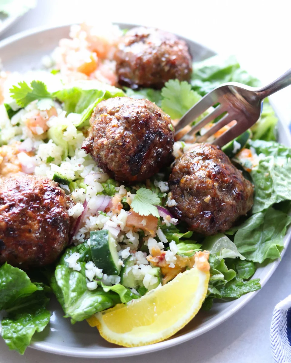 Albóndigas mediterráneas sin pan rallado