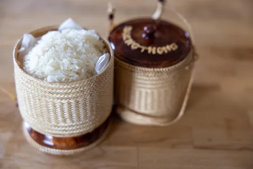Arroz glutinoso en microondas en 16 minutos
