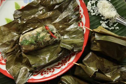 Mok Pa | Lao Steamed Catfish Parcels
