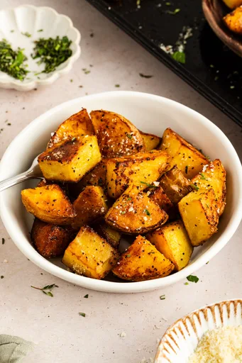 Patatas Yukon Gold asadas fáciles