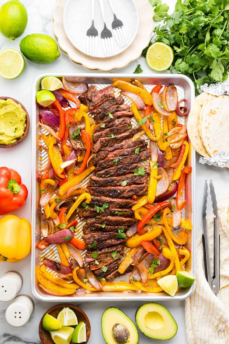 Sheet Pan Steak Fajitas