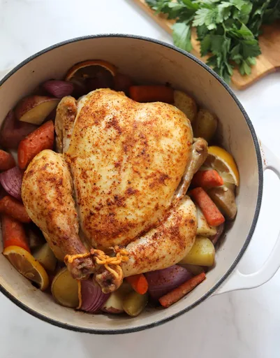 Simple Dutch Oven Chicken