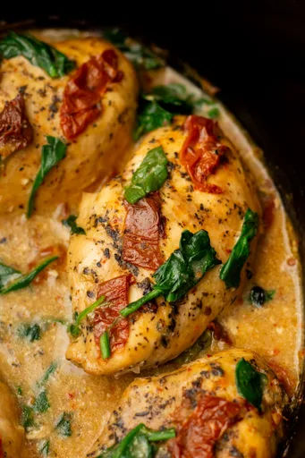 Crockpot Tuscan Chicken