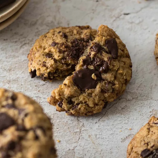 Galletas de avena con pepitas de chocolate
