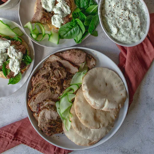 Pierna de cordero asada a las hierbas