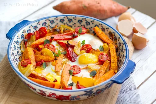 Spiced Sweet Potato Egg Bake