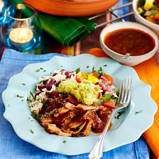 Pulled pork i lergryta med tacokryddor