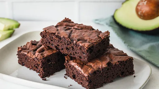 Moist and delicious avocado brownies
