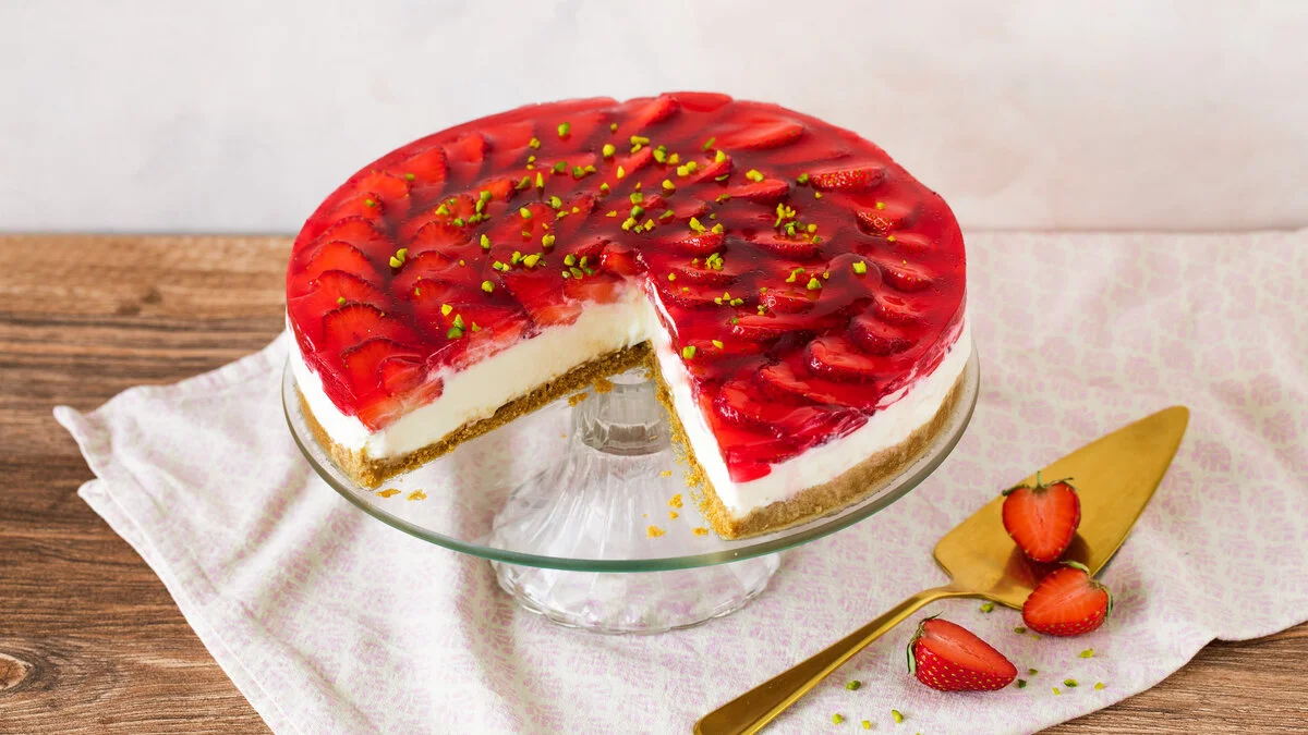Cremiger Erdbeer-Käsekuchen ohne Backen
