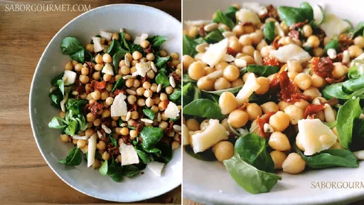 Ensalada de garbanzos y tomates secos