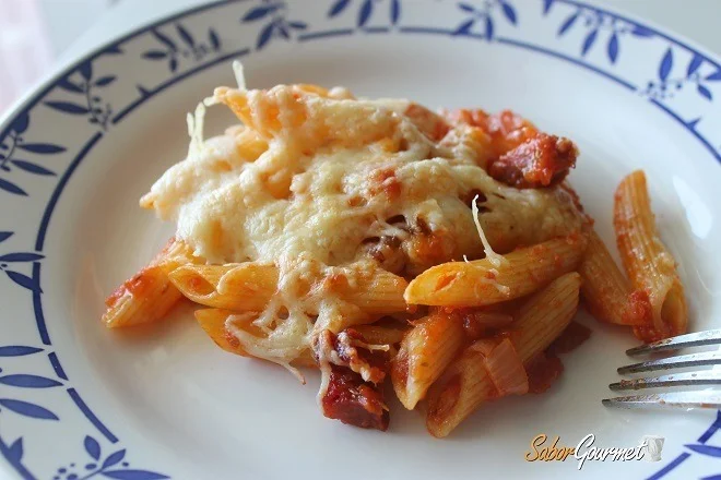 Macarrones con chorizo