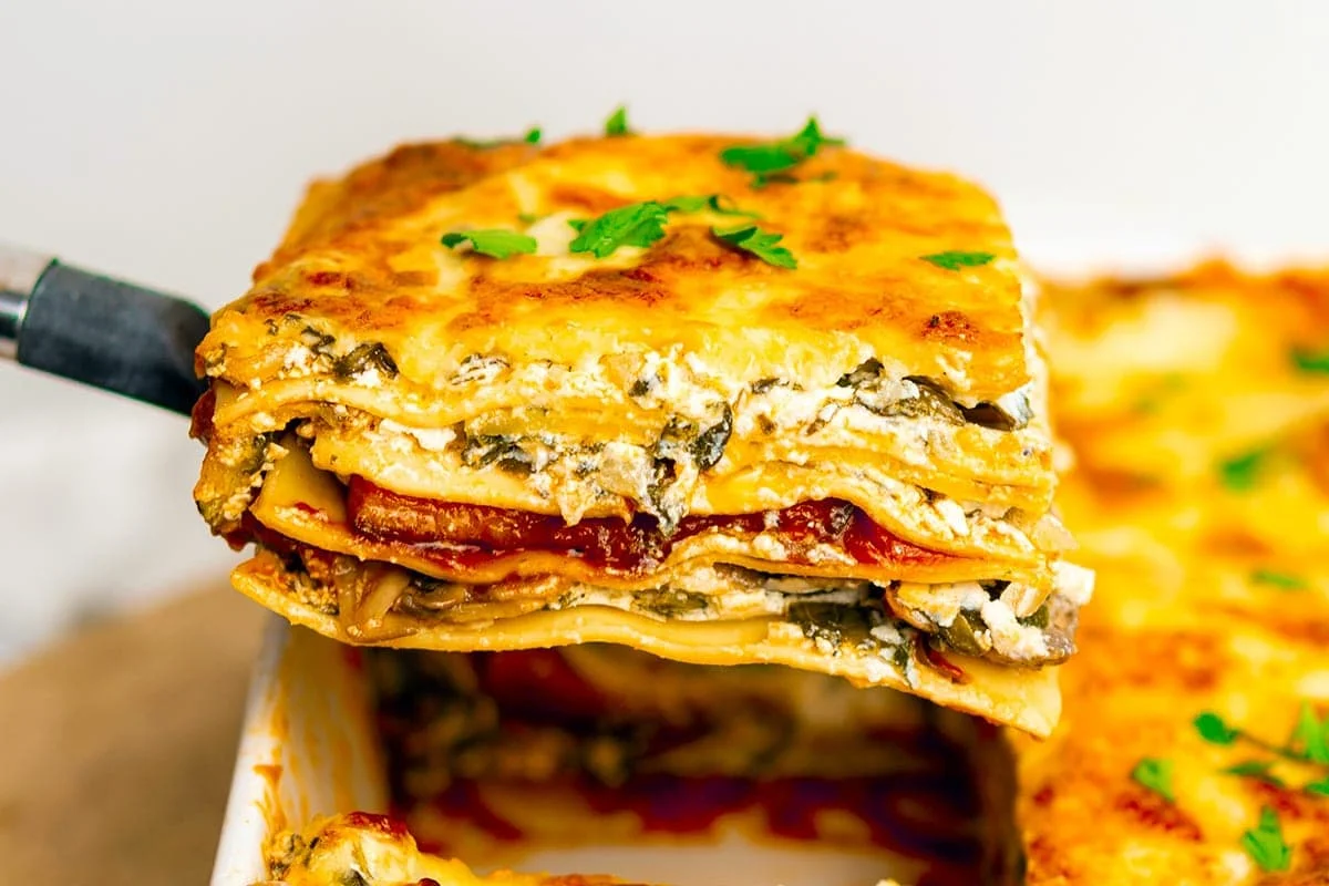 Vegetable Cottage Cheese Lasagna