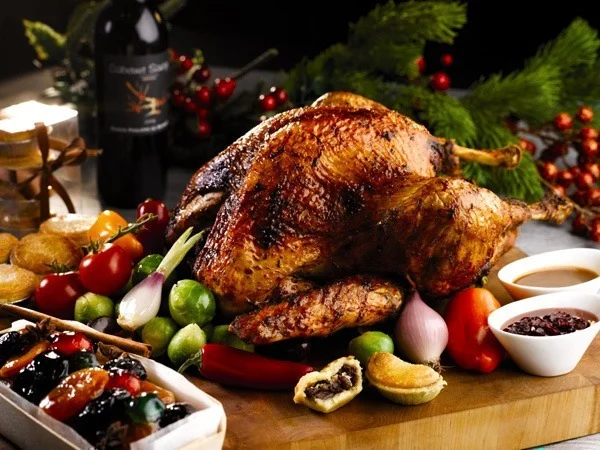 Pavo glaseado para Navidad