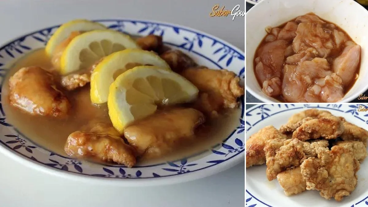 Pechuga de pollo al limón estilo chino
