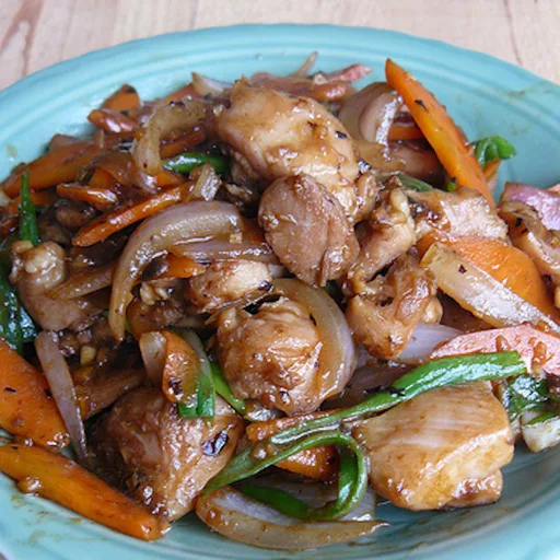 Stir-Fried Chicken with Black Bean Sauce
