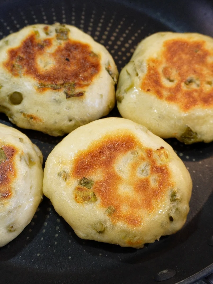 Chinese Scallion Pancakes (Extra Easy No Kneading Cong You Bing)