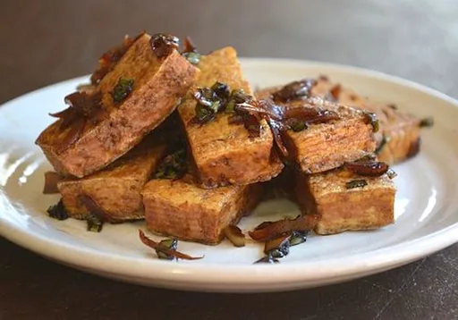 Panfried Tofu with Pickled Ginger