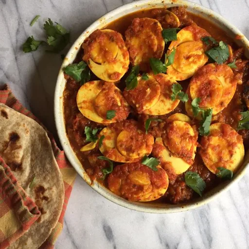 Curry de huevo del norte de la India | Anda Masala