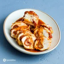 Cheesy Pepperoni Pizza Stuffed Chicken