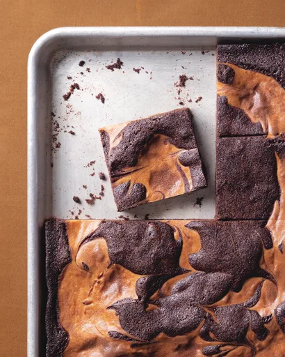 Vietnamese Coffee Swirl Brownies