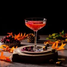 Martini de vodka, naranja sanguina y arándanos: el Bloody Rose Martini