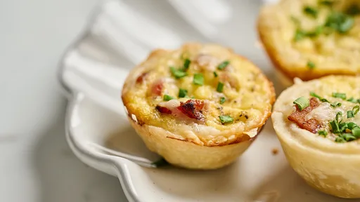 Receta de Miniquiches de Bacon y Gruyère