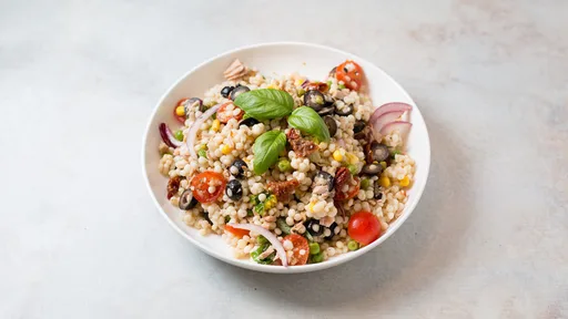 Receta de ensalada de cuscús con atún
