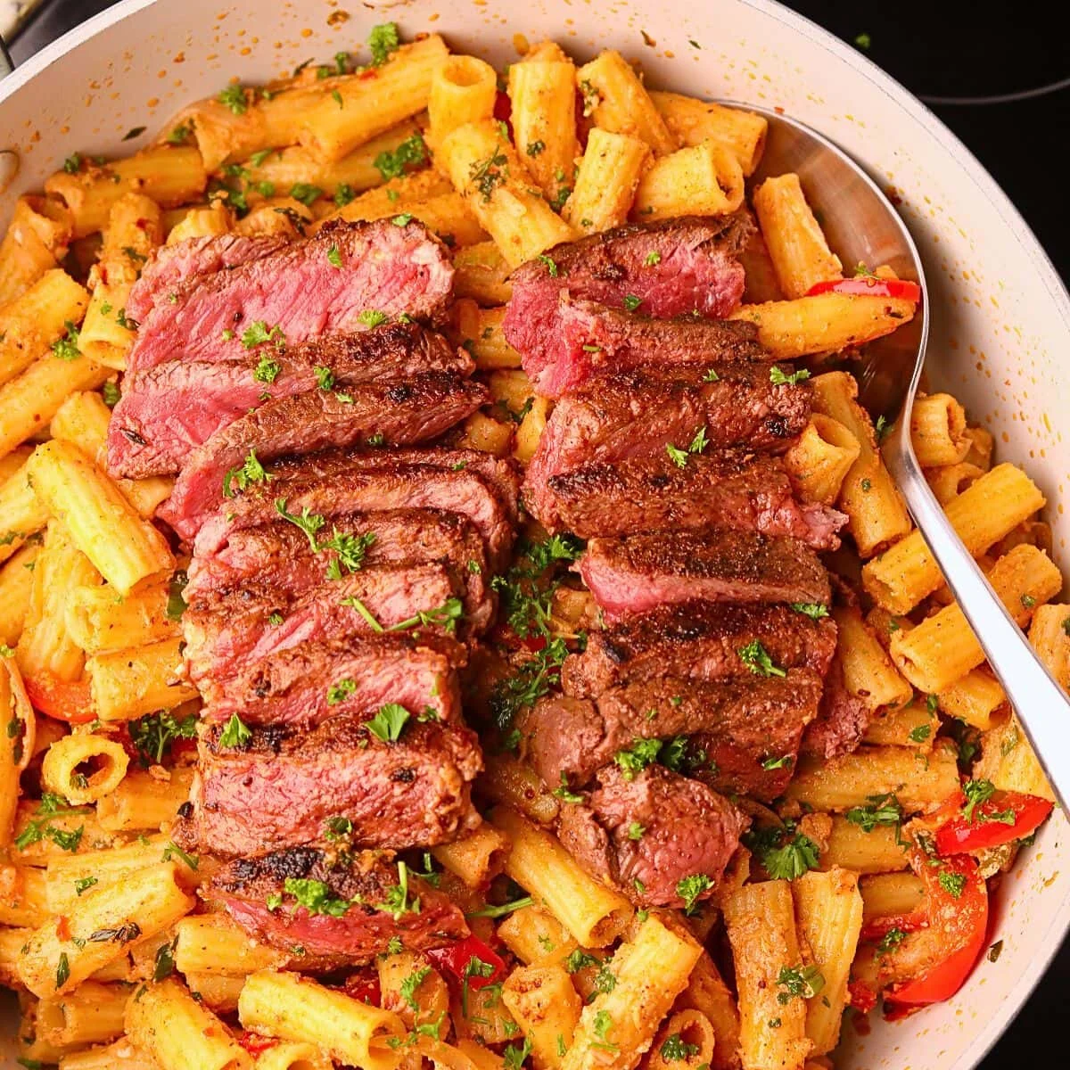Cowboy Butter Steak Rigatoni