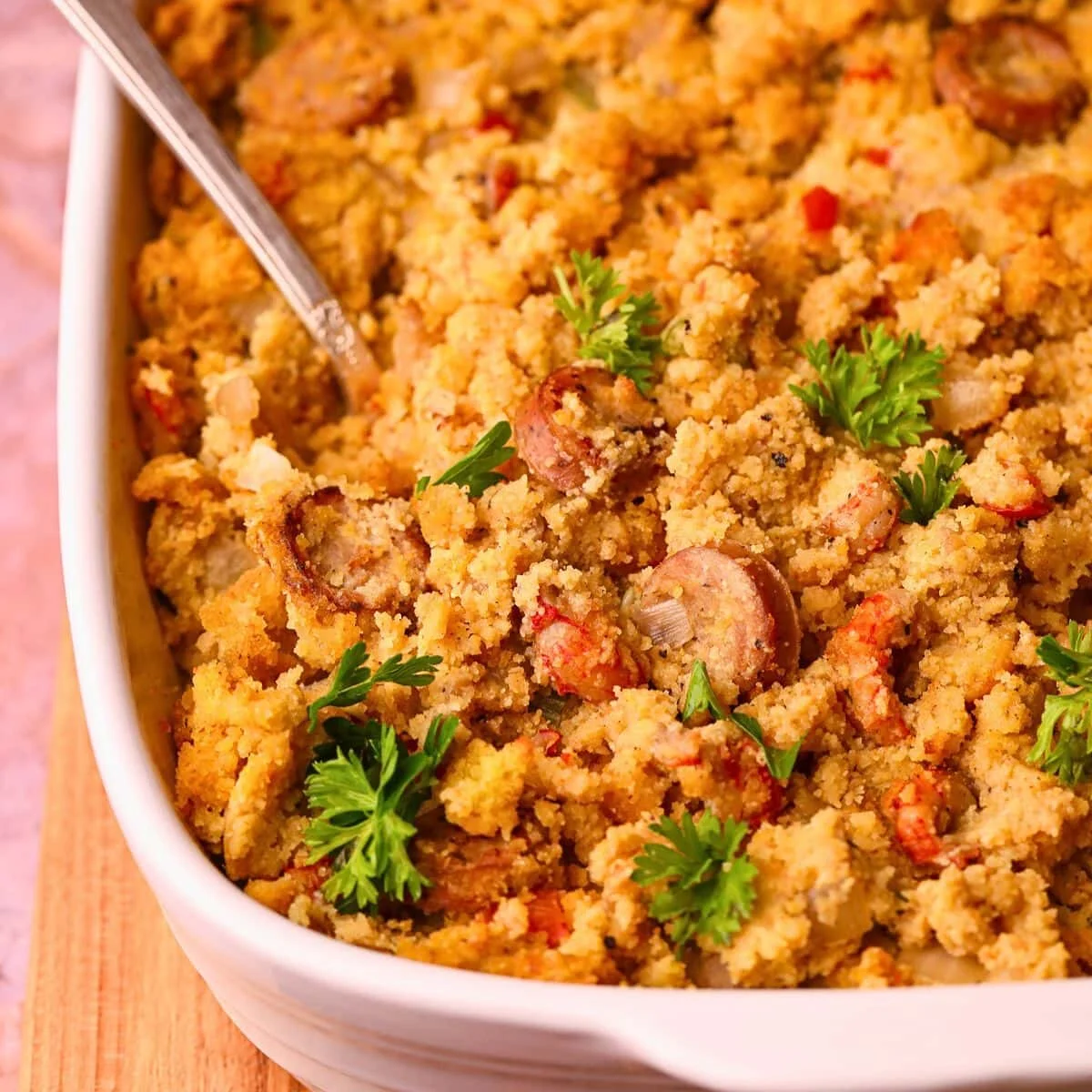 Crawfish Cornbread Dressing