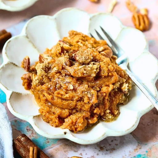 Sweet Potato Casserole with Pecan Crumble