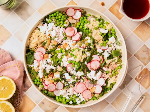 Quick springy couscous salad