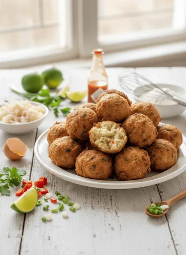 Salted cod fritters (Accras de Morue)