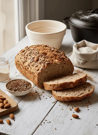 Pan de cereales y almendras