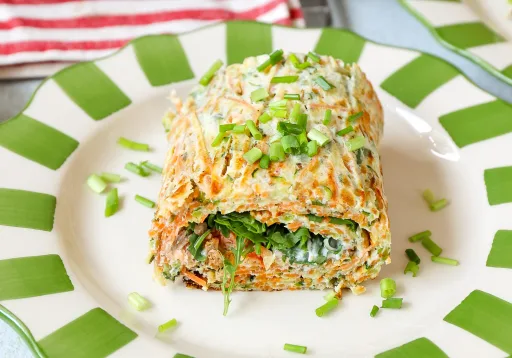 Wraps de verduras con salmón