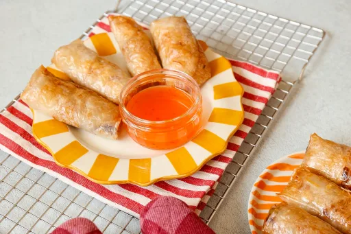 rollitos de primavera en la freidora de aire