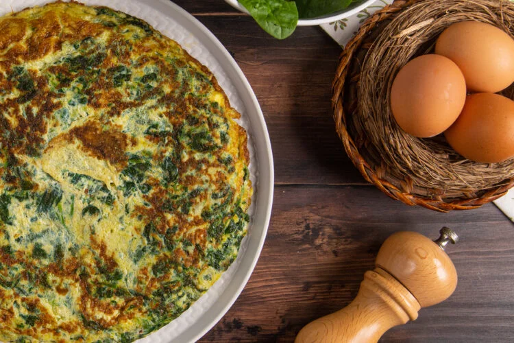 Spinach frittata