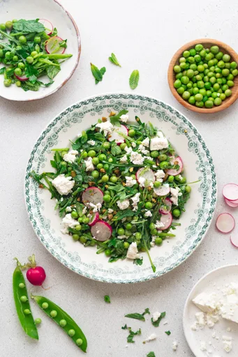 Sugar Snap Pea Salad with Feta