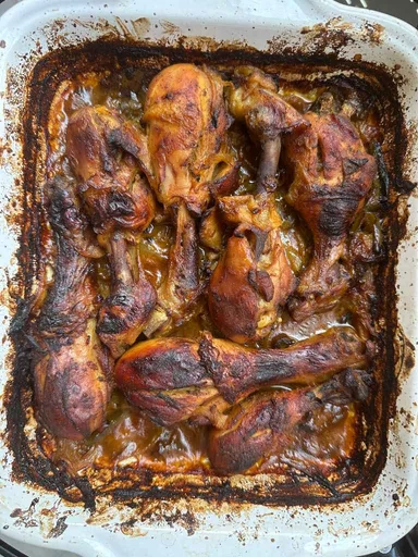 Muslos de pollo al horno