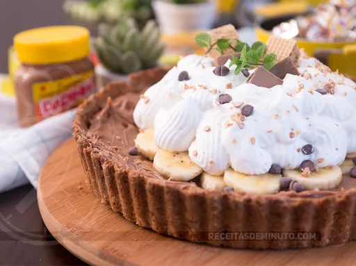 Torta de Banana com Dadinho Cremoso