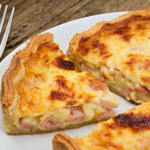 Quiche au jambon cru