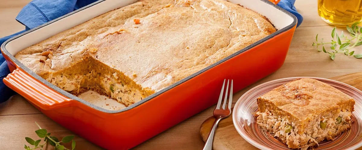 Torta Integral de Frango Cremosa