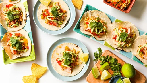 Slow-Baked Salmon Tacos With Mango-Corn Salsa Recipe