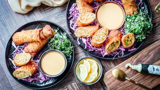 Crab Cake Egg Rolls Recipe