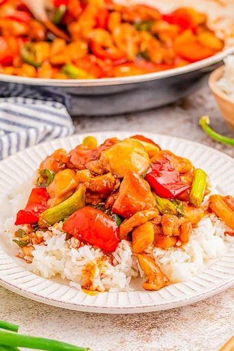 Salteado de pollo y pimientos