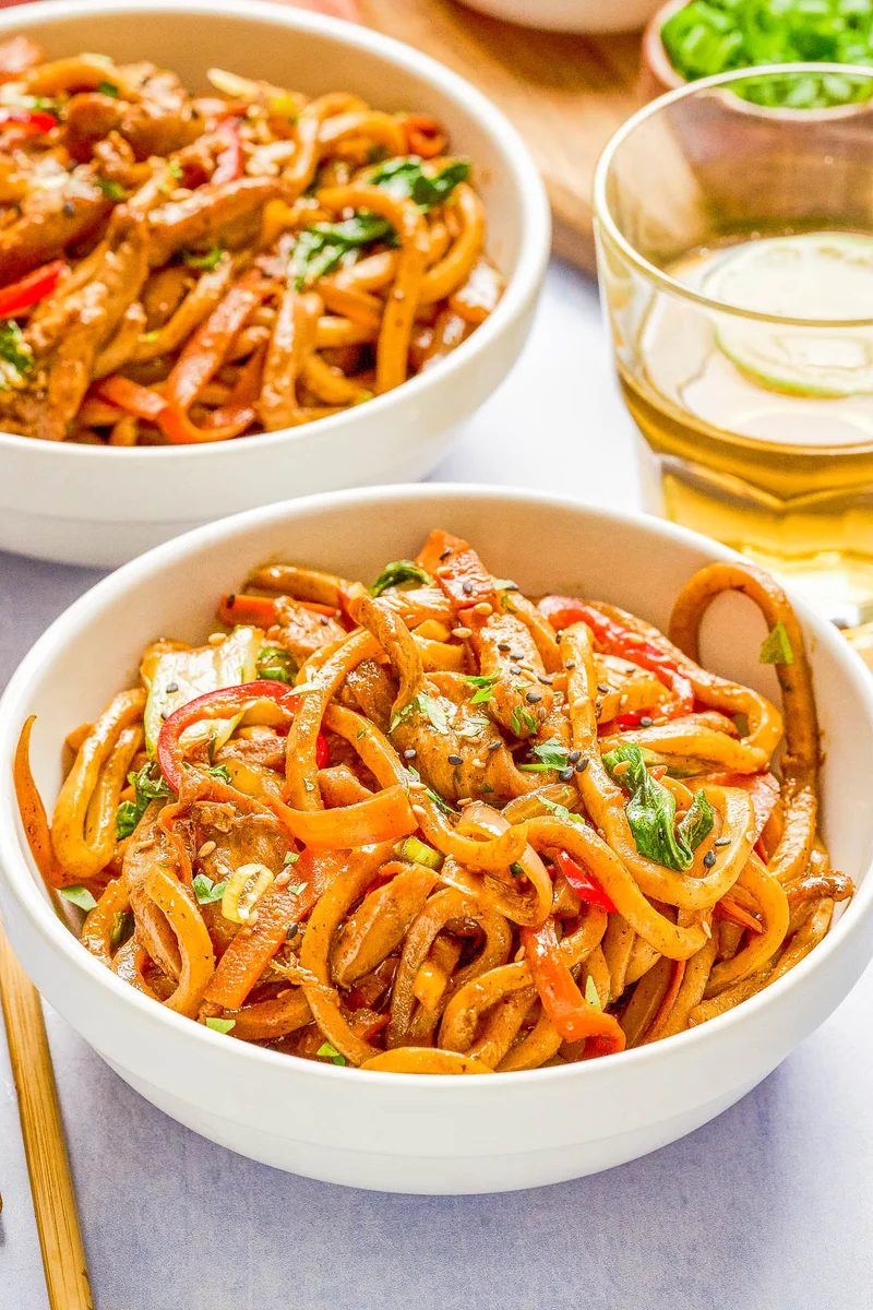 Chicken Stir Fry with Noodles