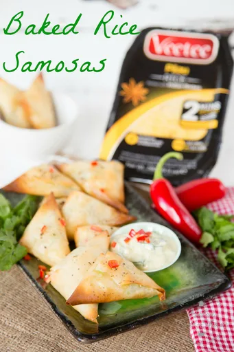 Recipe: Baked Rice Samosas
