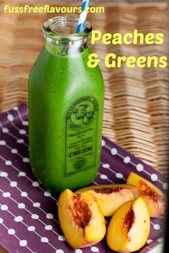 Batido Verde con Melocotón