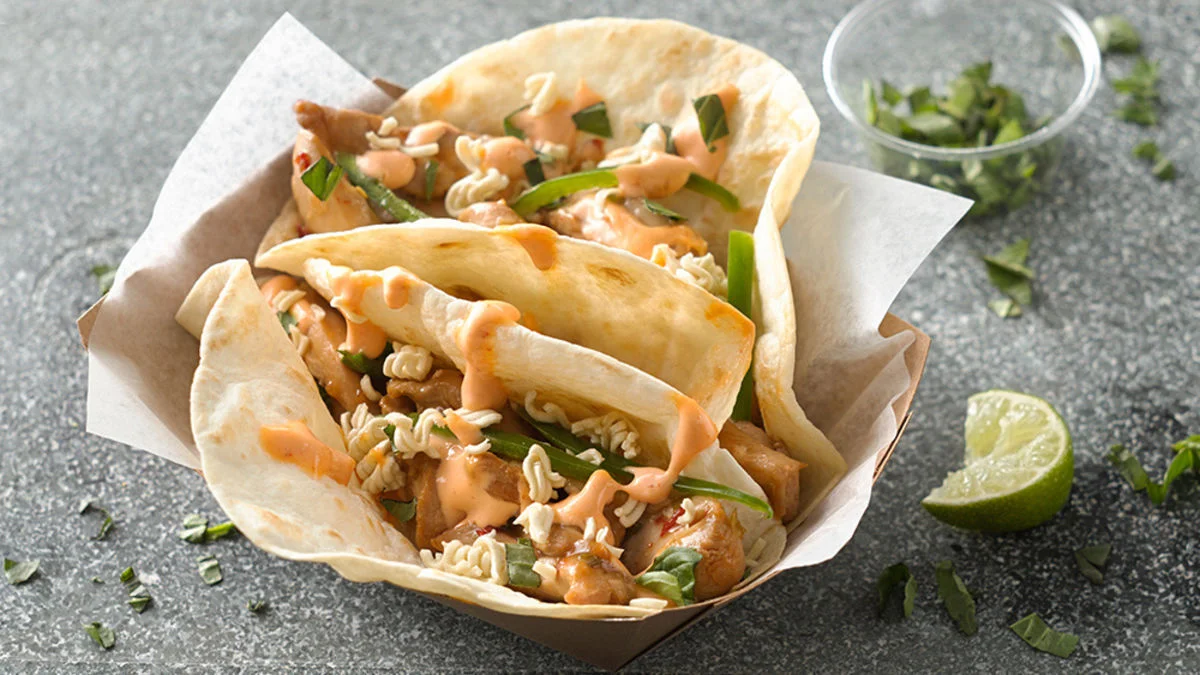 Crunchy Ramen Tacos