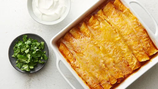 Enchiladas de pollo fáciles al microondas