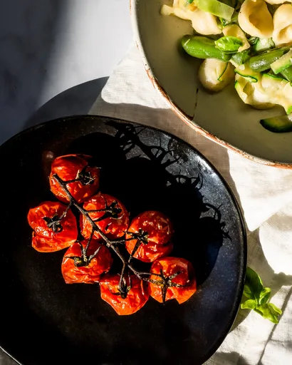 Tomates Cherry y Ajos Asados